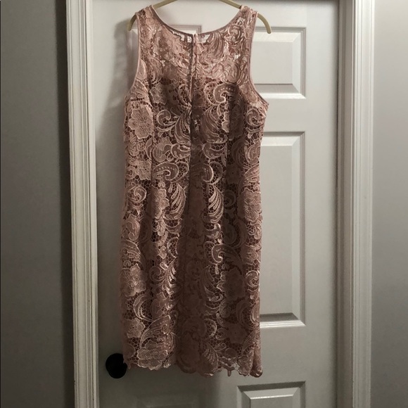 Blush lace dress. - Picture 2 of 2